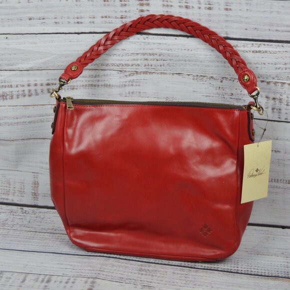 Patricia Nash Lilia Rosewood Large Leather Hobo Crossbody w/ Braided Handle NEW - Picture 16 of 16